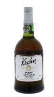 Lote 1643 - 1325 - Garrafa de Vinho do Porto, Krohn, Senador, Rich White, Wiese & Krohn, (750ml-19%vol). Nota: L502 de 25/01/93, gravado na garrafa.