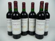 Lote 1550487 - Lote de 6 garrafas de V. Chateaux Segonnes - Margaux 0.75 Lt, Ano 1997, Bordeaux. Este Lote tem um P.V.P. aproximado de 460€