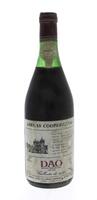 Lote 1037 - 2208 - Garrafa de Vinho Tinto, Adegas Cooperativas, Colheita 1985, Dão-Região Demarcada, União das Adegas Cooperativas do Dão, (750ml-12%vol). Nota: Rótulo ligeiramente danificado.   