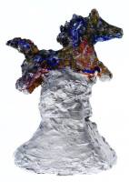 Lote 2730 - Lígia Romano (n.1981) - Original - Escultura em gesso pintado e pedra, título "Candy", com 35 cm de altura. Nota: Lígia Romano é uma artista plástica, que desenha e pinta desde os 13 anos de idade. Tem um estilo próprio que combina realismo e 