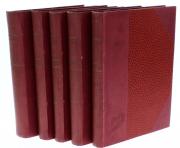 Lote 3512 - Livros - Os Miseráveis de Victor Hugo, 5 volumes com encadernação editorial da Livraria Lourenço de Melo