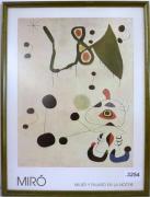 Lote3254 - Miró - estampa - Mujer e Pajaro en la noche - 60 x 80 com moldura