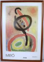 Lote3255 - MIRÓ - estampa - Mujer III ( 56X80 dim. com moldura incluida)