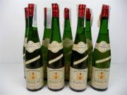 Lote 1600015 - Lote de 8 garrafas para coleccionadores, de vinho D´Alsace - Muscat - reserva de 1964, garrafas antigas para coleccionadores com defeitos e perdas