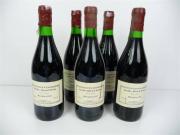 Lote 1600026 - Lote de 5 garrafas de vinho tinto - Carvalho Ribeiro & Ferreira - garrafeira de 1990