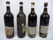 Lote 1600031 - Lote de 4 garrafas de vinho tinto para coleccionadores - Caves da Montanha - garrafeira particular - colheita de 1957, garrafas com algumas perdas