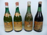 Lote 1600083 - Lote de 4 garrafas de vinho branco para coleccionadores - Caves Aliança - vinho branco seco - colheita de 1960 e engarrafado em 1970, garrafas em aparente mau estado