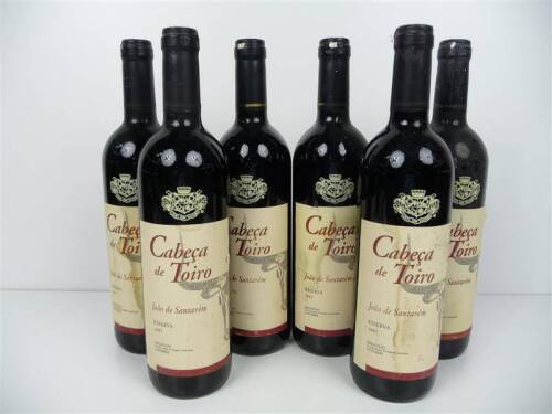 Lote 1600133 - Lote de 6 garrafas de vinho tinto - Cabeça de Toiro - reserva de 1997 - João de Santarem - Ribatejo