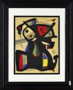 Lote 5161 - Joan Miró (1893-1983) - Original - Desenho a guache sobre cartão, assinado, motivo "Figurativo", com 34x26 cm (moldura com 55x45 cm). Obra com Certificado de Autenticidade e avaliação de $ 18,000.00 (cerca de € 16.400), por Roberto J. Cayuso, Art Appraisal & Consulting datado de 2014. Uma técnica mista "Personnages, Oiseau", de 1977, com 31,8x21,5 cm, foi vendida na Christie´s em Junho por € 25,254 (estimativa €16,836). Nota: Juan Miró foi um escultor, pintor...