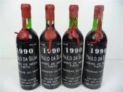 Lote 1600195 - Lote de 4 garrafas de Vinho Tinto, Paulo da Silva - Azenhas do mar 1990, Nota: garrafas provenientes de uma garrafeira particular onde estavam armazenadas com todas as condições necessárias ao seu perfeito acondicionamento