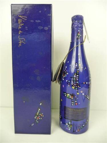 Lote 1600254 - Garrafa de Champagne - Taittinger Collection - Brut 1983, garrafa de colecção com pintura de Vieira da Silva e caixa Original