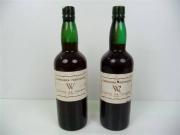 Lote 1600279 - Lote de 2 garrafas para coleccionadores, de Vinho do Porto - W - garrafeira particular - Quinta da Devesa - Douro, garrafas antigas para coleccionadores com alguns defeitos e perdas