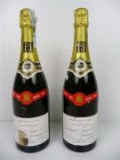 Lote 1600416 - Lote de 2 garrafas de Champanhe Francês - Finest extra quality, demi - sec, de Perrier - Jouet, garrafas antigas para coleccionadores com defeitos e perdas