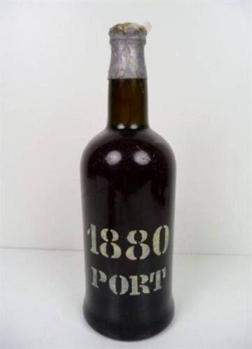 Lote 1600484 - Garrafa de vinho do Porto 1880, engarrafado pelos exportadores - António José da Silva & Cº Lda, proprietário da Quinta do Noval - Alto Douro