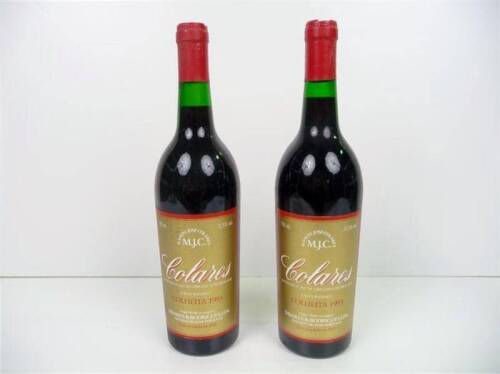 Lote 1600496 - Lote de 2 garrafas de Vinho Tinto, Colares de Manuel José Colares, casta ramisco, colheita de 1993, Nota: garrafas provenientes de uma garrafeira particular onde estavam armazenadas com todas as condições necessárias ao seu perfeito acondi