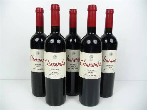 Lote 1600578 - Lote de 5 garrafas de vinho tinto - Charamba - Douro - 2003 - da casa Aveleda