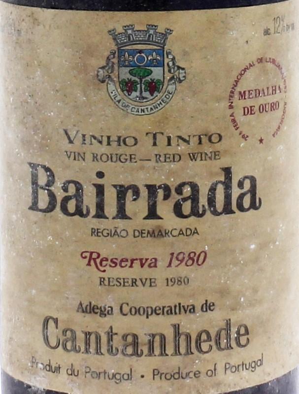 Adega Cooperativa de Cantanhede Garrafeira 1980 - Vino Tinto