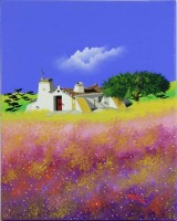 Lote 4447 - Pedro Buisel - Original - Pintura a óleo sobre tela, assinada, título “Além-Tejo III...Casa Típica", com 41x33 cm. Óleo deste autor foi vendido por € 2.400 na oportunityleiloes. Nota: Sem dúvida um dos melhores pintores da actualidade a ilustr