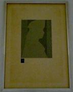 Lote 395 - Alberto José, serigrafia s/papel, motivo "Retrato de Gentil Homem", assinada, edição 84/200, datada de 1981, com 62x42cm.