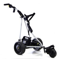 Lote 4438 - Carrinho de golf eléctrico de marca Powakaddy, sem bateria mas com carregador. Nota: Carrinhos idênticos à venda por €499. Bom estado de conservação