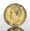 Lote 7 - Moeda de ouro - 2.000 Reis de D. Luís I de 1866. Peso: 3.55 g. Notas: moeda idêntica à venda por € 175 em http://nnd.com.pt/index.php?option=com_eshop&view=product&id=5894&catid=184&Itemid=137