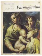 Lote 1165 - Livro - Parmigianino, colecção I maestri del colore da editora italiana Fratelli Fabbri Editori, ricamente de 1963 ilustrada com 35,5 x 27 cm. Nota: Sinais de uso.