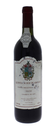 Lote 1237 - Garrafa de Vinho Tinto, Quinta de Foz de Arouce, Colheita 1995, Vinho Regional Beiras, João Filipe Osório, Numerada:0208, (750ml-13,5%vol). Nota: Rótulo ligeiramente danificado.