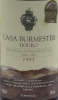 Lote 1315 - Garrafa de Vinho Tinto, Casa Burmester, Colheita 1997, Douro-Doc, Quinta Nova de Nossa Senhora do Carmo, Pinhão, (750ml-13%vol). Nota: Medalha de Ouro, Casa do Douro 1999, Concurso de Vinhos Douro.  - 3