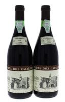 Lote 1318 - Duas garrafas de Vinho Tinto, Porta dos Cavaleiros, Colheita 1996, Dão-Doc, Região Demarcada do Dão, Caves S. João, (750ml-12,5%vol). 