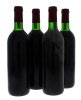 Lote 1344 - Quatro garrafas Vinho Tinto, Garrafeira 1986, Soc. Vinícola Lusitana, (750ml-12%vol.) Nota: Uma garrafa sem rótulo definida por analogia e os restantes danificados. - 2