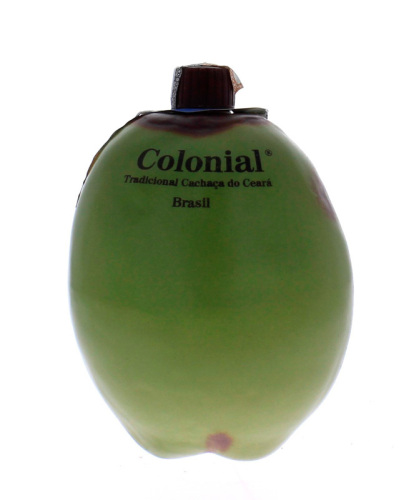 Lote 1363 - Garrafa em cerâmica de Cachaça, Colonial, tradicional cachaça do CearÀ, Brasil, (500ml).