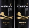 Lote 1365 - Duas garrafas de Vinho Tinto, Encostas d' Alqueva, Reserva 2012, Cooperativa Agrícola da Granja Crl.(750ml - 13,5%). Em embalagem original de cartão. - 3