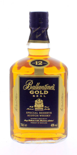 Lote 1533 - Garrafa de whisky Ballantine´s Gold Seal 12 anos, Special Reserve (700ml-40% vol.) Nota: com lata original