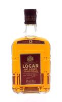 Lote 1573 - Garrafa de Whisky, Logan, 12 anos, De Luxe, Escócia, (700ml-43%vol) Nota: : garrafa idêntica a esta foi vendida por € 25,30 em www.oportunityleiloes.com