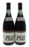 Lote 1590 - Duas garrafas de Vinho Tinto, Porta dos Cavaleiros, Colheita 1996, Dão-Doc, Caves São. João, (750ml-12,5%).  