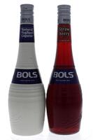 Lote 1614 - Duas garrafas de Licor, Bols, Strawberry (700ml-17%vol.)-Natural Yoghurt (700ml-15%vol.) 