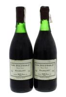 Lote 1797 - Duas garrafas de Vinho Tinto, Carvalho, Ribeiro & Ferreira, Garrafeira, Colheita 1978, (750ml-12,5%vol). Nota: Garrafa idêntica do ano 1985, à venda em site da especialidade € 69,50 - http://www.lusawines.com/vinhos/652 , lacre estalado.