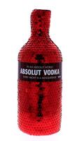 Lote 1836 - Garrafa de Vodka, Absolut Vodka, In an absolut world, every nights a masquerade, (700ml-40%vol). Nota: Definida pela cinta envolvente da capa de lantejolas.