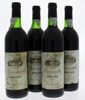 Lote 1838 - Quatro garrafas de Vinho Tinto, Borlido, Colheita 1991, Bairrada-Doc, Caves Borlido, Sangalhos, (750 ml-12%vol).  Nota: Rótulos ligeiramente danificados.