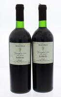 Lote 2113 - Duas garrafas de Vinho Tinto, Aliança, Garrafeira, Colheita 1994, Bairrada-Doc, Caves Aliança, (750ml-12%vol).  