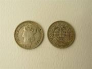Lote 1620040 - Lote de 2 moedas de Prata de 10 Centavos, República Portuguesa, datadas de 1915, BC