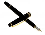 Lote 4016 - Caneta original da marca MONTBLANC - Modelo MEISTERSTUCK Nº 144 Fountain Pen 14K. PVP (Nova): € 419. Nota. Com caixa e documentos