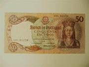 Lote 1620138 - Nota de Cinquenta Escudos, Banco de Portugal, Ch.8 Rainha Santa Isabel, datada de 1964, Belo