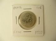 Lote 1620191 - Moeda de prata de 5$00 República Portugesa datada de 1933, BC