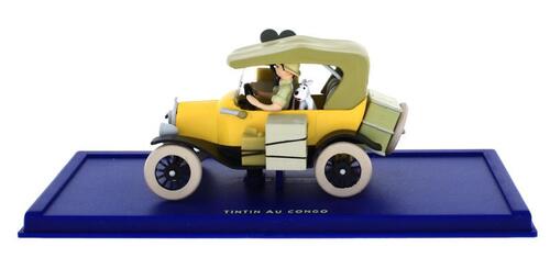 Lote 11 - Miniatura Automóvel Ford T - Viatura utilizada no livro de Tintin “Tintin Au Congo” (Tintin no Congo)– Atlas, Escala 1:43 – Notas: Novo, em embalagem de origem, sem falhas