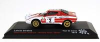 Lote 87 - Miniatura Automóvel Lancia Stratos – Jean-Claude Andruet / Michèle Petit “Biche” - Tour De Corse 1974 – IXO / Altaya Col. 100 Anos de Desporto Automóvel , Escala 1:43 – Notas: Novo, embalagem de origem, sem falhas