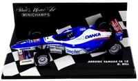 Lote 165 - Miniatura Automóvel F1 Arrows Yamaha FA 18 Damon Hill – Minichamps, Escala 1:43 – Notas: Novo, em embalagem de origem, sem falhas