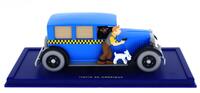 Lote 188 - Miniatura Automóvel Checker Taxi 1945 - Viatura utilizada no livro de Tintin “Tintin En Amérique” (Tintin na América)– Atlas, Escala 1:43 – Notas: Novo, em embalagem de origem, sem falhas