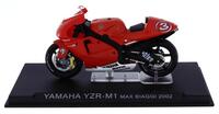 Lote 190 - Miniatura Moto GP Yamaha YZR-M1 – Max Biaggi 2002 – IXO/Altaya, Escala 1:24 – Notas: Em Excelente estado, em embalagem de origem, sem falhas