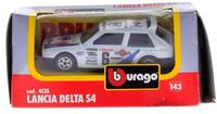 Lote 210 - Miniatura Bburago automóvel Lancia Delta S4 do rally de Monte Carlo, escala 1/43 o produzido em Italia em 1992, com o nº 6 com a famosa publicidade à martini. Novo com caixa. Peça de colecção, modelo 4135.